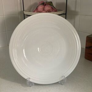 Vintage White Fiestaware Dinner Plate